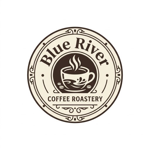 Blue River — Badge style